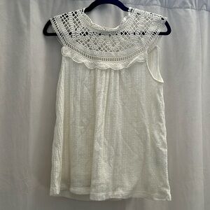 Meadow Rue by Anthropologie Crochet Sweater Tank Top